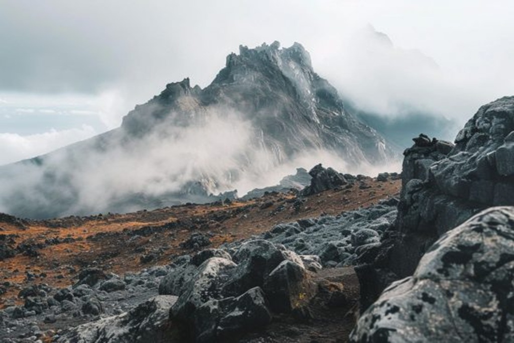 Mawenzi Peak on Mount Kilimanjaro